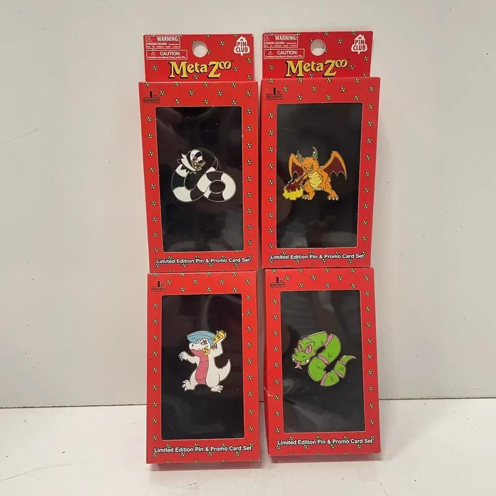 Piasa Bird, Sewer Alligator, Sam Snake Pin Club Promo Card Set METAZOO PIN CLUB